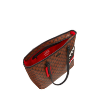 Skull Check Tote 910t4110nsz