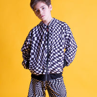 Youth - Sprayground Jacket PSYCHO CHECKERED Black