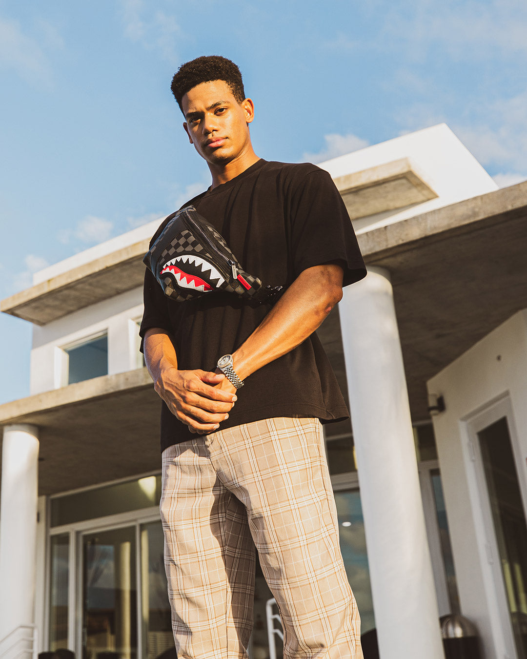 Waist Bag Sprayground Henny Sip Black Savvy Crossbody