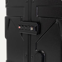 Black Molded Shark Mouth Large Luggage