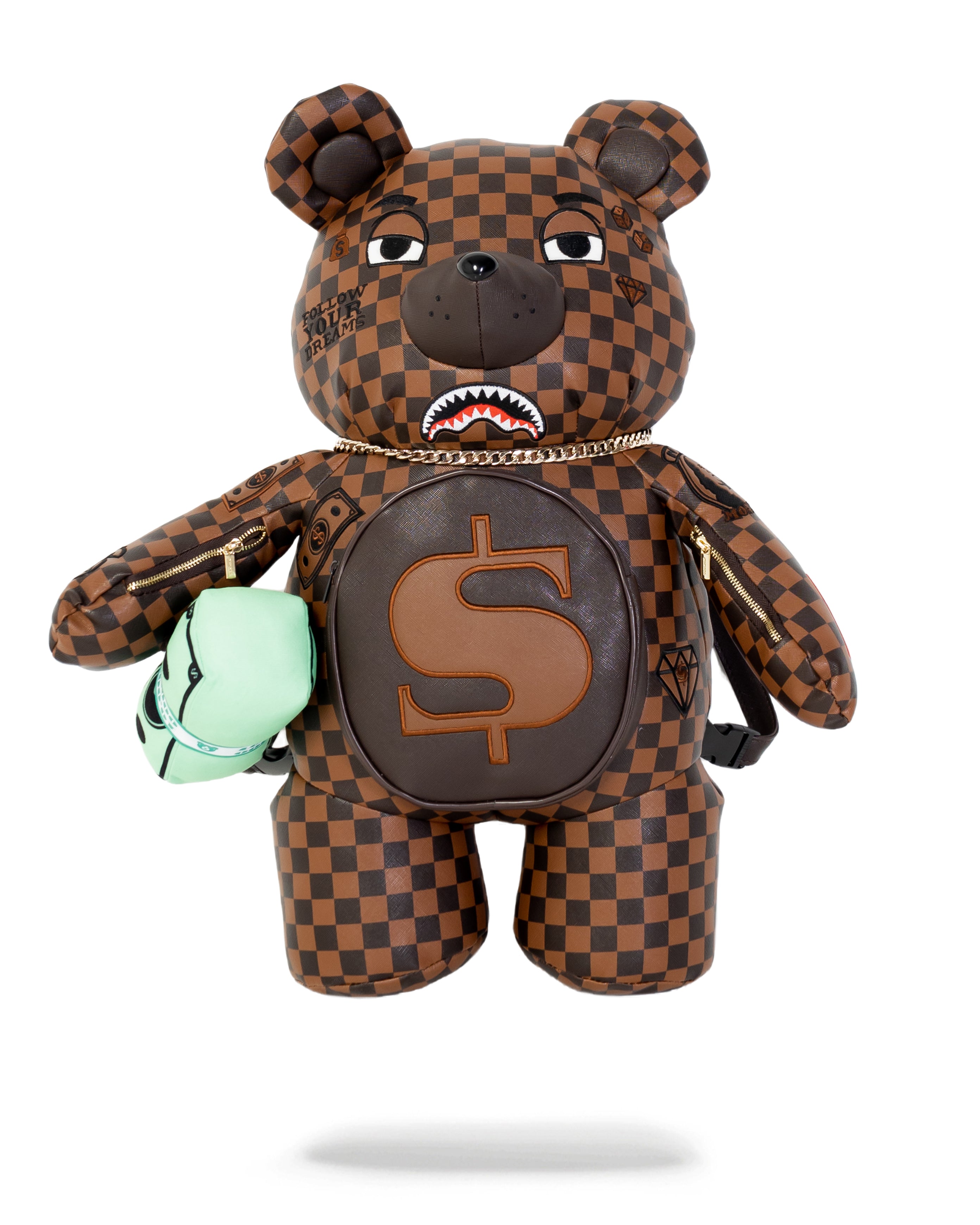 Backpack Sprayground Teddybear Checkered