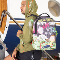 Rick And Morty Grafitti Money Dlxr Backpack