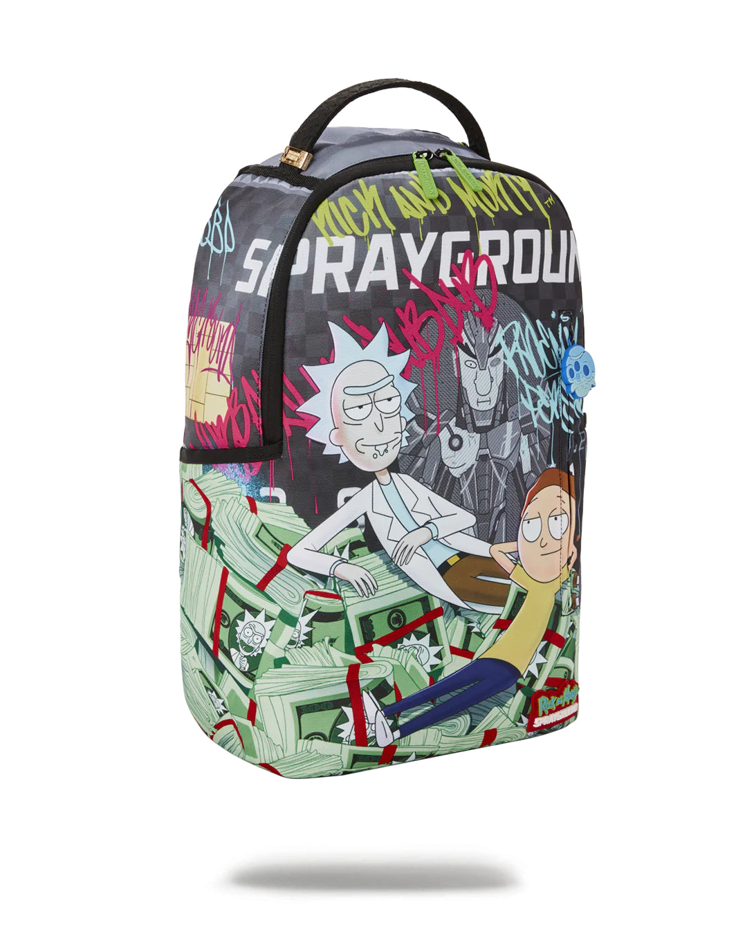 Rick And Morty Grafitti Money Dlxr Backpack