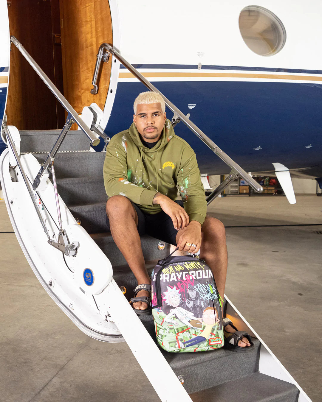 Rick And Morty Grafitti Money Dlxr Backpack