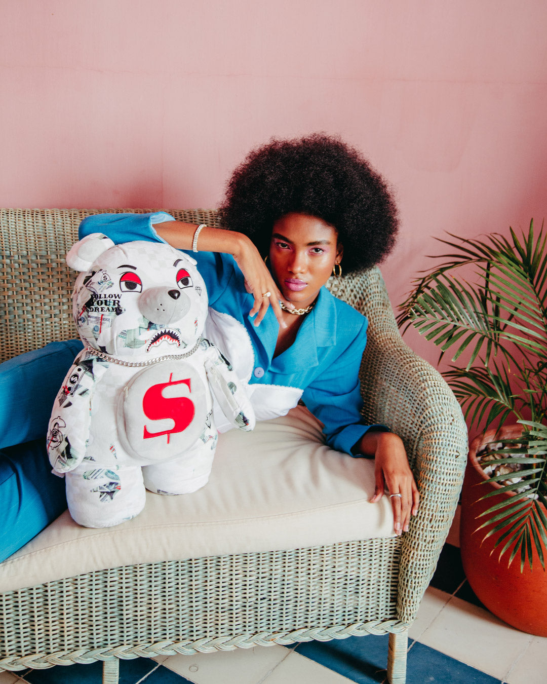 Mochila Sprayground Powder 3am Money Bear 910b4695nsz