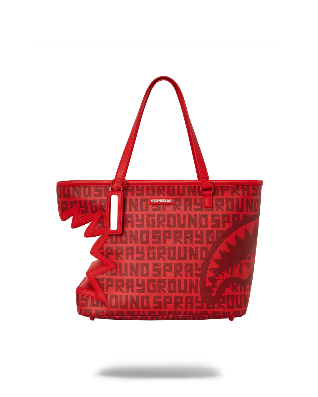 RED INFINITI SHARK BITE TOTE