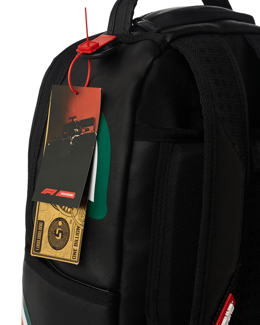 Sprayground Backpack FORMULA 1 OFFICIAL RACE TEAM BACKPACK (DLXV) Black