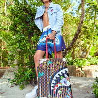 GARDEN OF SHARKS SHARKNAUTICS HARDSHELL CARRY-ON LUGGAGE