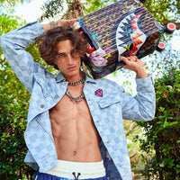 GARDEN OF SHARKS SHARKNAUTICS HARDSHELL CARRY-ON LUGGAGE