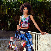 Bolsa Sprayground GARDEN OF SHARKS TOTE Multicolor