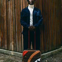 HENNY AIR TO THE THRONE CUT & SEW VEGAN LEATHER CARRY-ON LUGGAGE