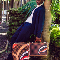 HENNY AIR TO THE THRONE CUT & SEW VEGAN LEATHER CARRY-ON LUGGAGE