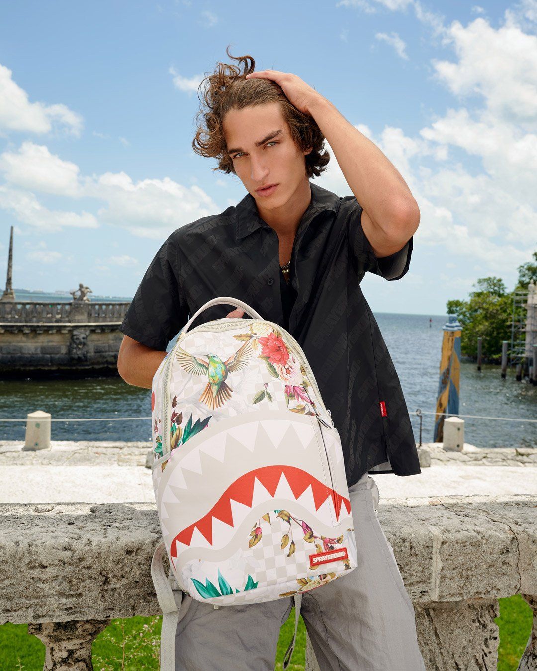 Sac à dos Sprayground IN THE GARDEN BACKPACK Blanc