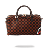 Petit sac Sprayground CHECK SPLIT MINI DUFFLE Marron