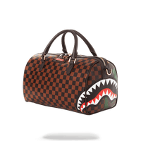 Petit sac Sprayground CHECK SPLIT MINI DUFFLE Marron
