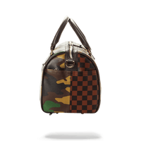 Petit sac Sprayground CHECK SPLIT MINI DUFFLE Marron