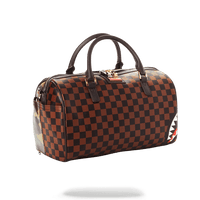 Petit sac Sprayground CHECK SPLIT MINI DUFFLE Marron