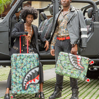 MAMA I MADE IT SHARKITECTURE HARDSHELL FULL-SIZE LUGGAGE
