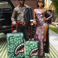 MAMA I MADE IT SHARKITECTURE HARDSHELL FULL-SIZE LUGGAGE