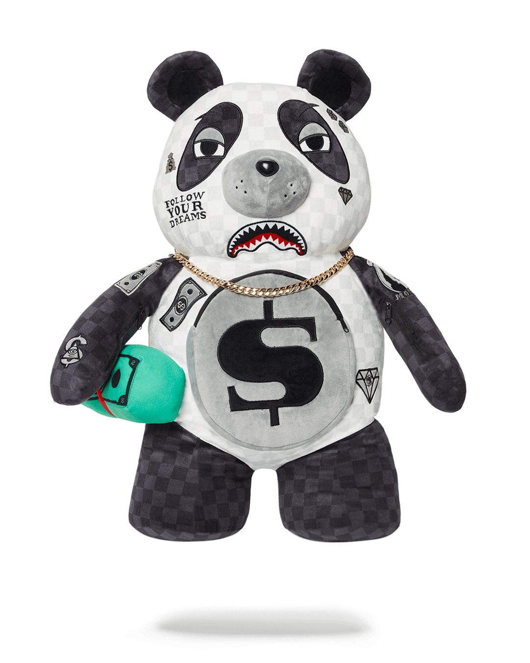 MONEY BEAR TEDDY BEAR BACKPACK PANDA PANDA PANDA