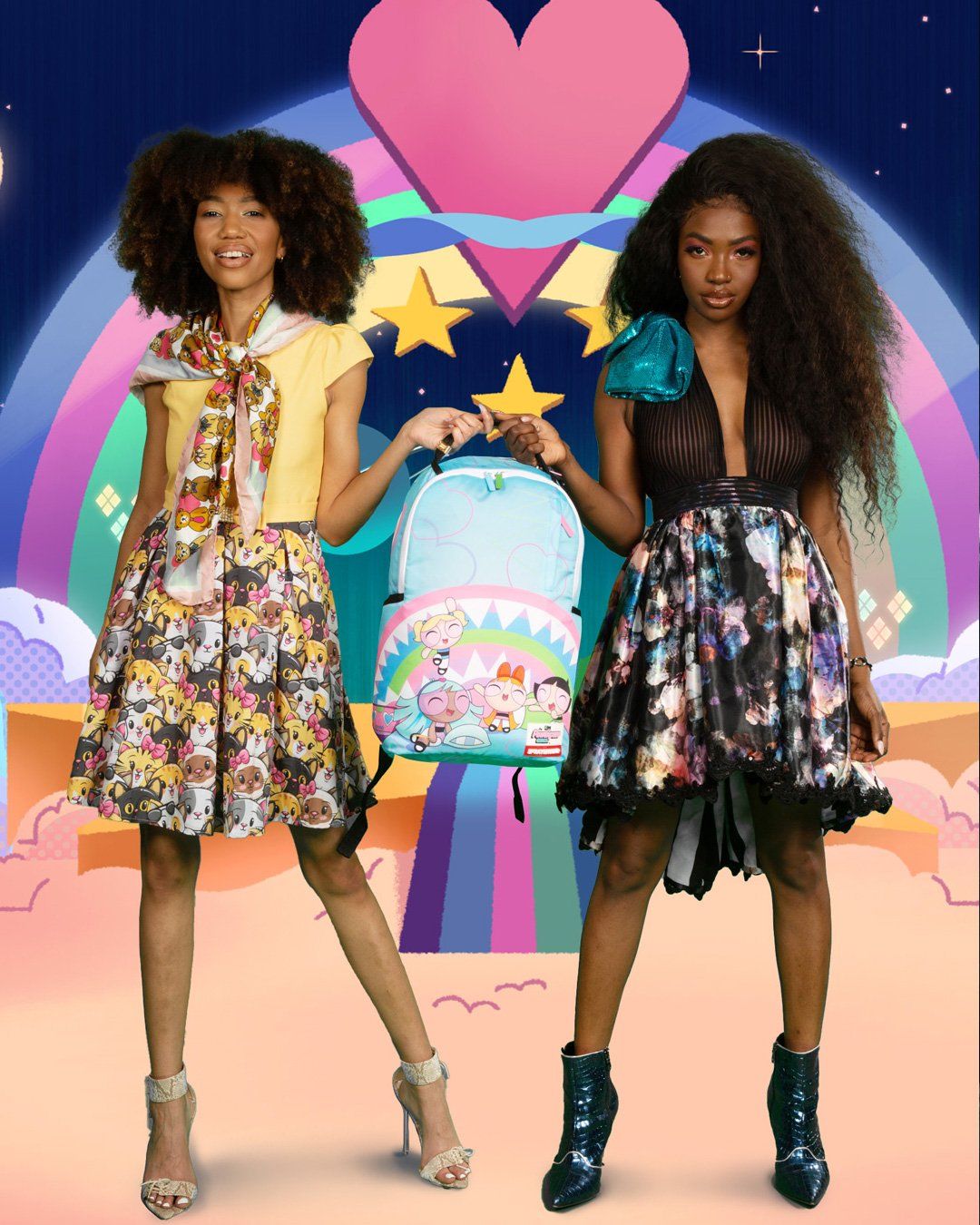 Backpack Sprayground POWER PUFF GIRLS Blue display picture 1