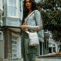 Borsa Sprayground ROSE ALL DAY LA PALAIS SLING Bianco