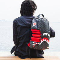 Mochila Sprayground SHARK BITE SHARKS IN PARIS GRAY BACKPACK (DLXV) Negro