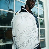 Mochila Sprayground TECHNICAL CUT SEW SHARK Blanco