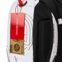 Mochila Sprayground TECHNICAL CUT SEW SHARK Blanco