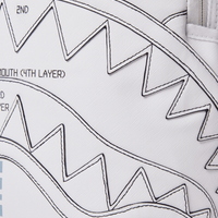 Mochila Sprayground TECHNICAL CUT SEW SHARK Blanco