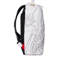 Mochila Sprayground TECHNICAL CUT SEW SHARK Blanco