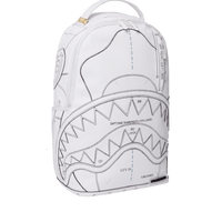 Mochila Sprayground TECHNICAL CUT SEW SHARK Blanco