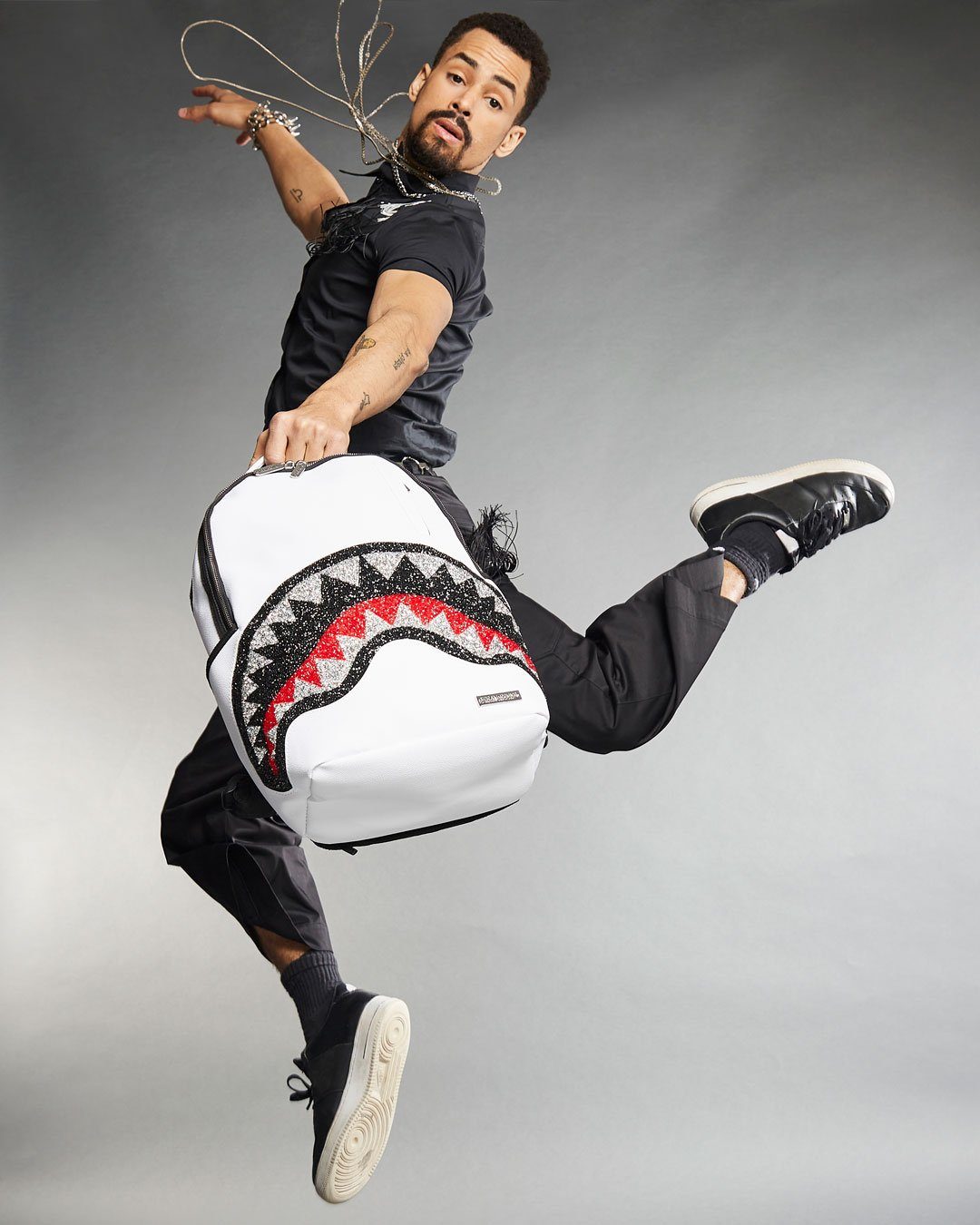 Sac à dos Sprayground TRINITY 2.0 SHARK WHITE BACPACK Blanc