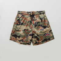 Camo Checkered Swim Trunks