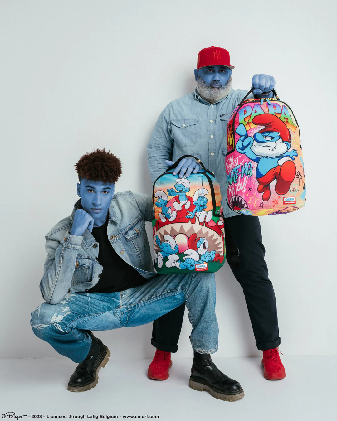 Papa Smurf On The Run Backpack