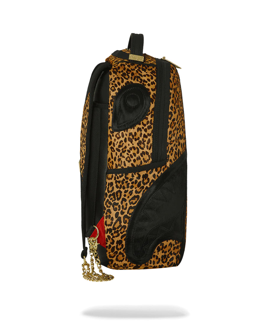 Leopard Fur Shark Backpack