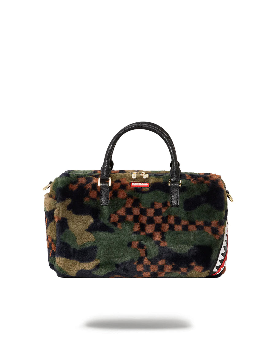 Green 3am Fur Mini Duffle