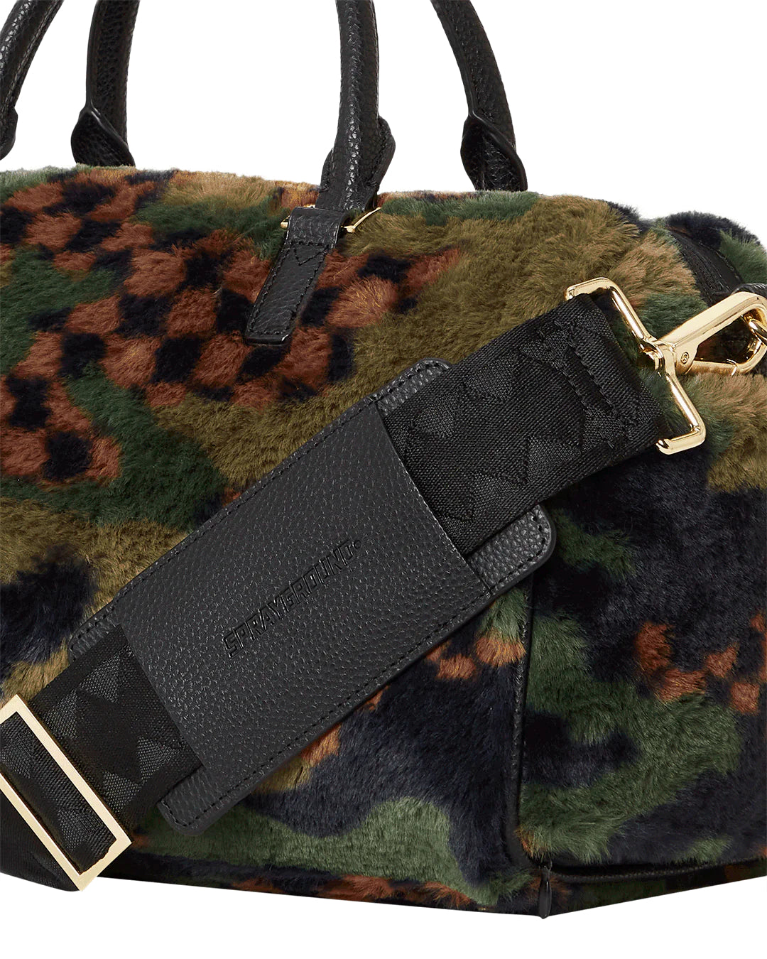 Green 3am Fur Mini Duffle