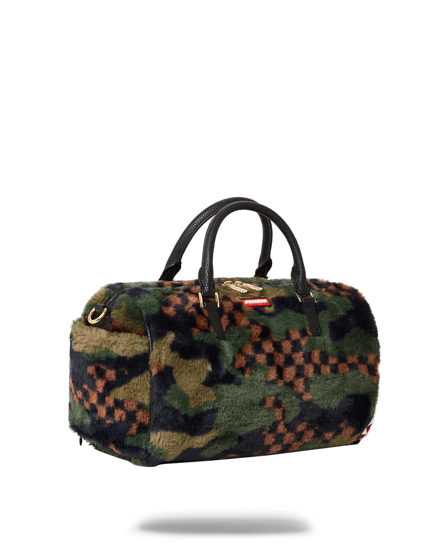 Green 3am Fur Mini Duffle