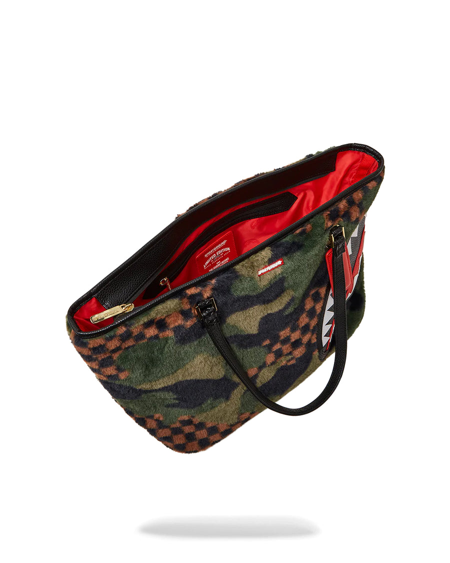 Sprayground Bag GREEN 3AM FUR TOTE Green