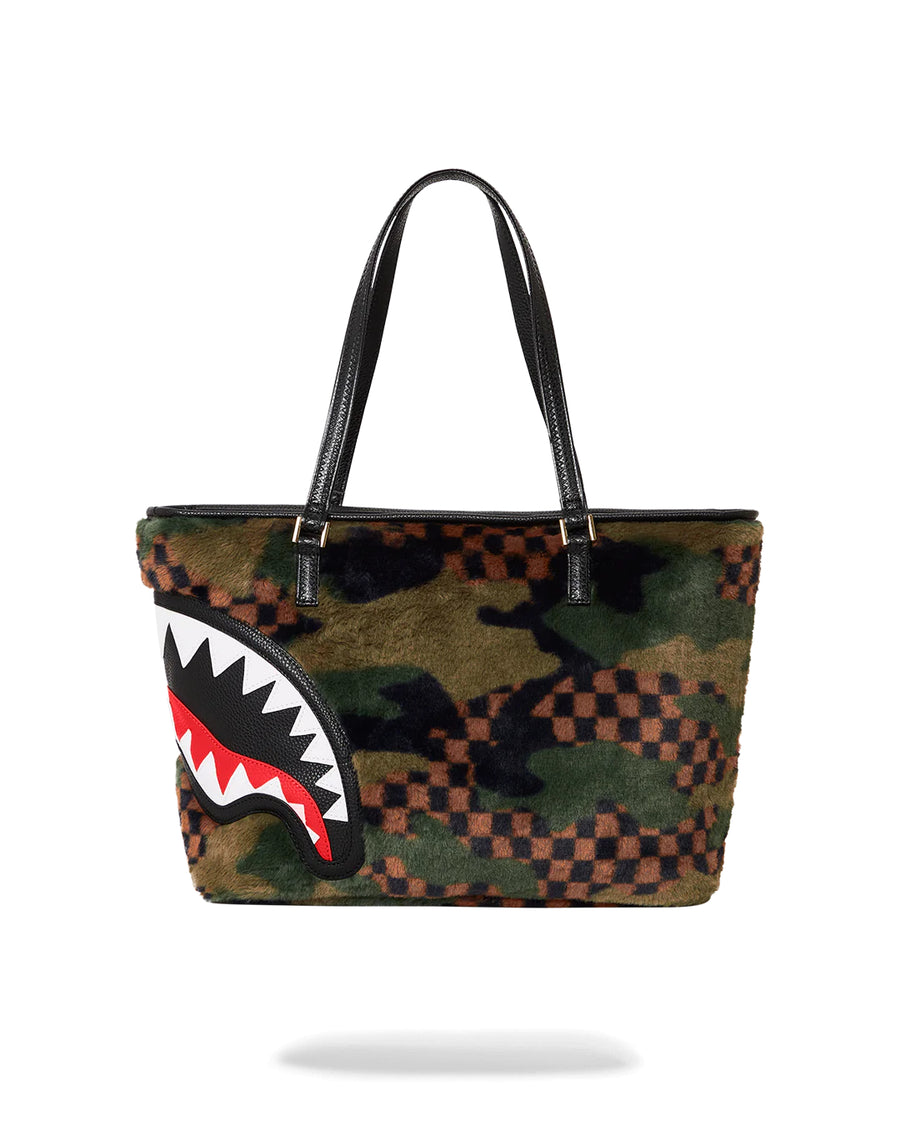 Sprayground Bag GREEN 3AM FUR TOTE Green