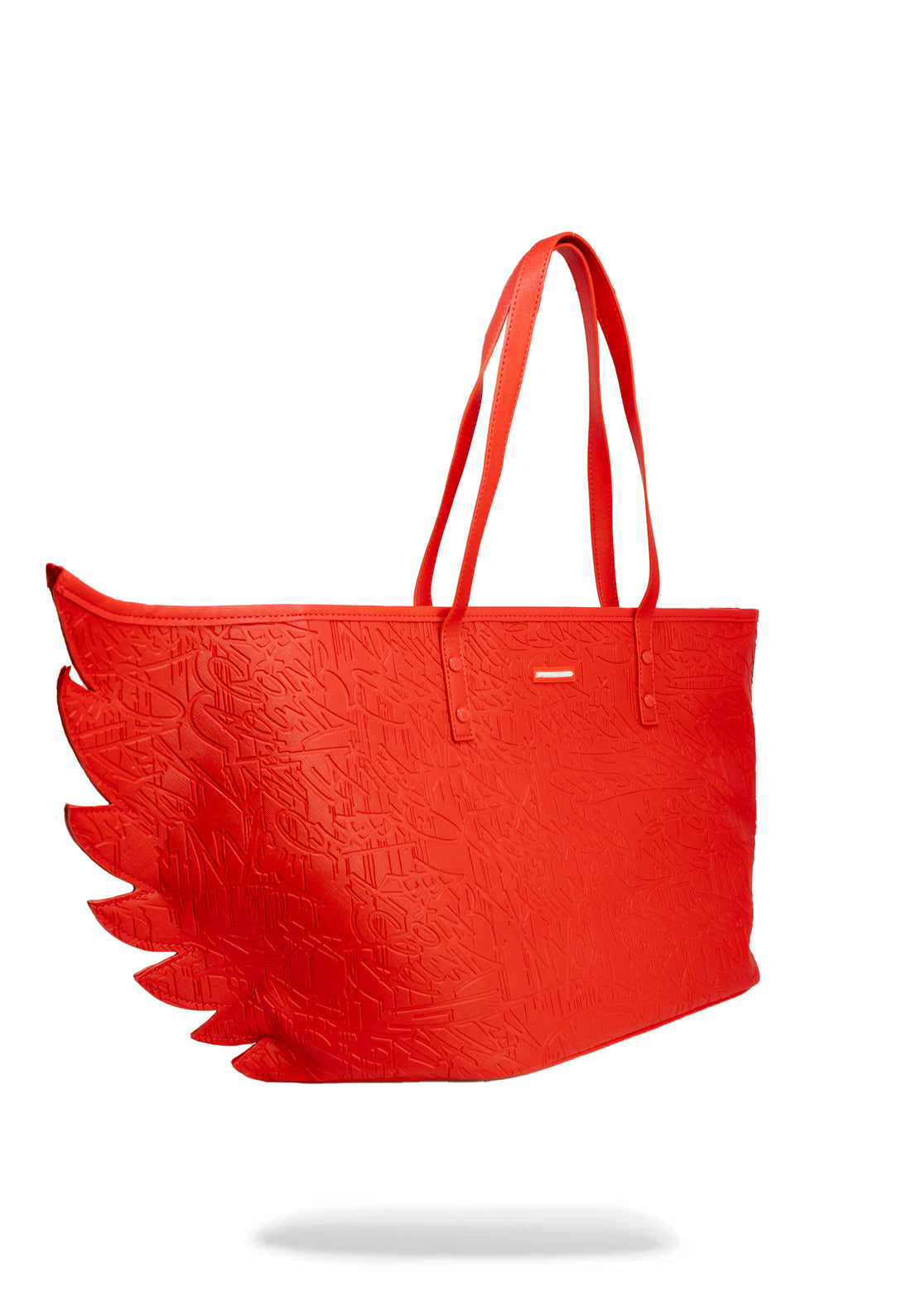 Red Scribble Wing Tote