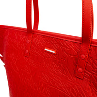 Red Scribble Wing Tote