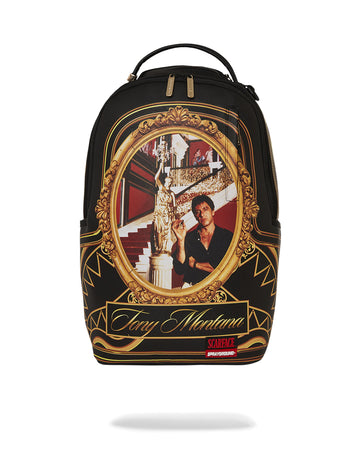 Sprayground Backpack SCARFACE STAIRS BACKPACK Black