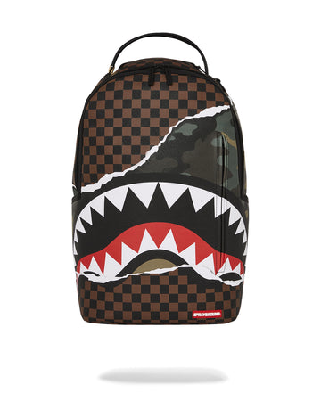 Sprayground Backpack TEAR IT UP CAMO BACKPACK Brown