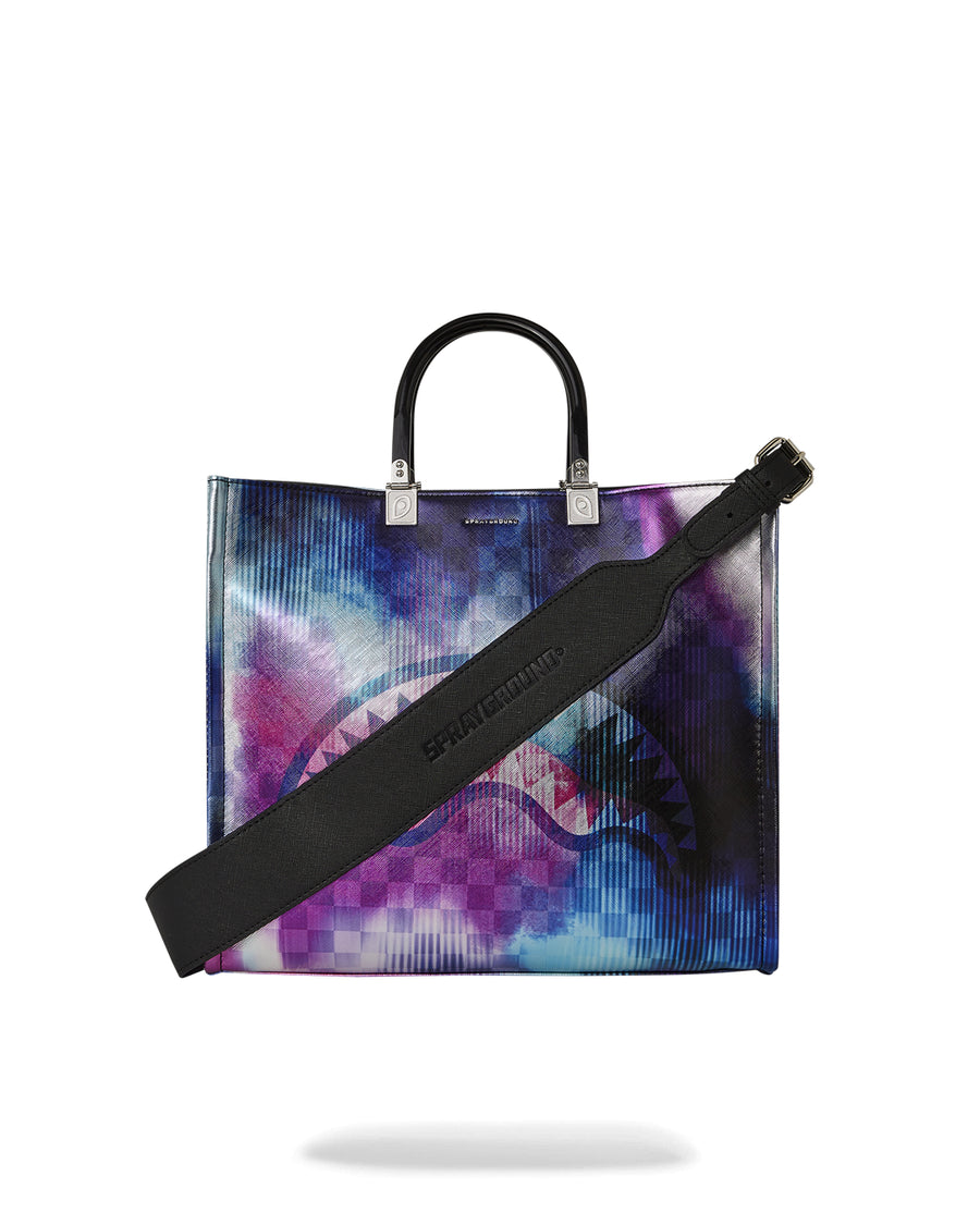 Sprayground Bag TYE CHECK TOTE Purple