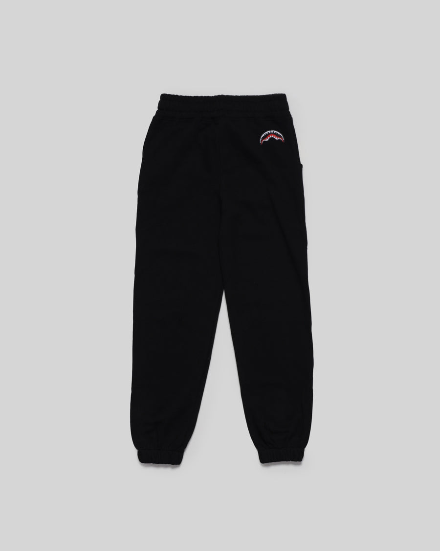 Youth - Sprayground Joggers SHARKSHAPE BASIC PANTS BLK Black