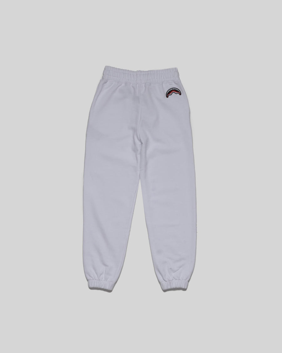 Youth - Sprayground Joggers SHARKSHAPE BASIC PANTS WHT White