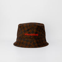 Sprayground Brown Check Bucket Cap