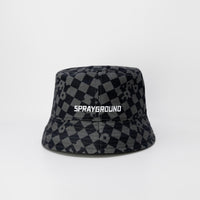 Sprayground Grey Check Bucket Cap